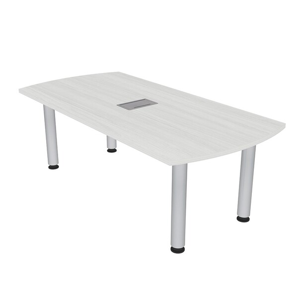 33.5 in W, 69.5 in L, 29 in H, Engineered Wood Top, White